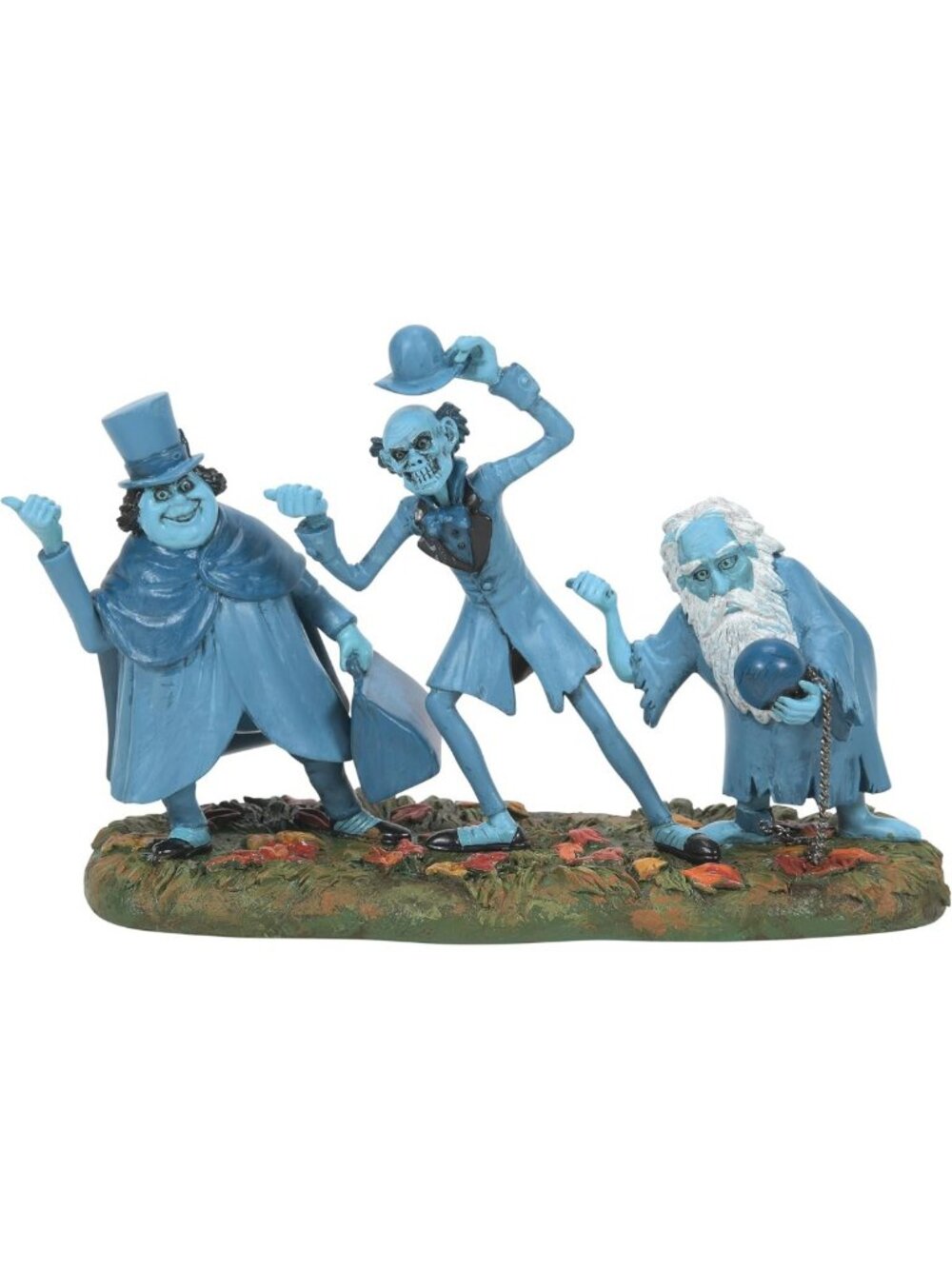 Halloween Haunted Mansion Figurine - Beware of Hitchhikers, 3.74" Multicolor